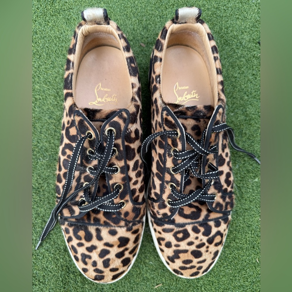 Christian Louboutin Leopard Print Sneakers